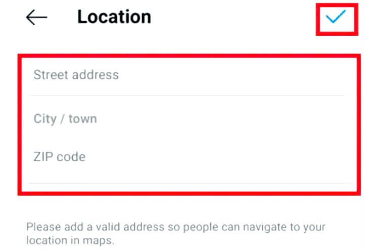 How to add a location to your Instagram business page's bio