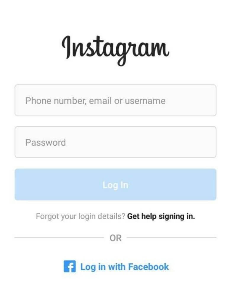 Go to your Instagram application on your mobile phone, then log in to your Instagram account.